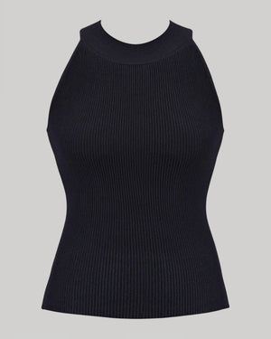 High Neck Top — Black, image 2