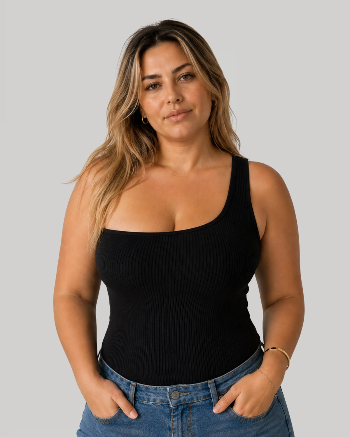 One Shoulder Top in Black, photo 7
