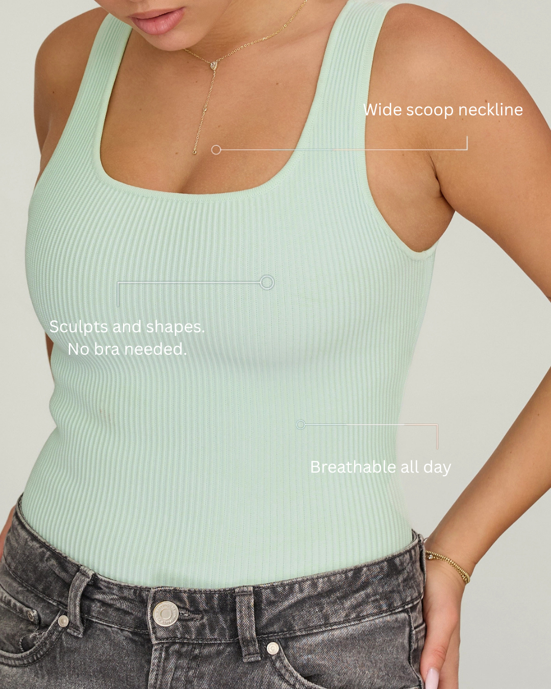 Tank Top in Mint, photo 3
