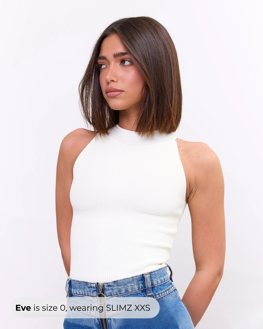 High Neck Top in Pearl, photo 4