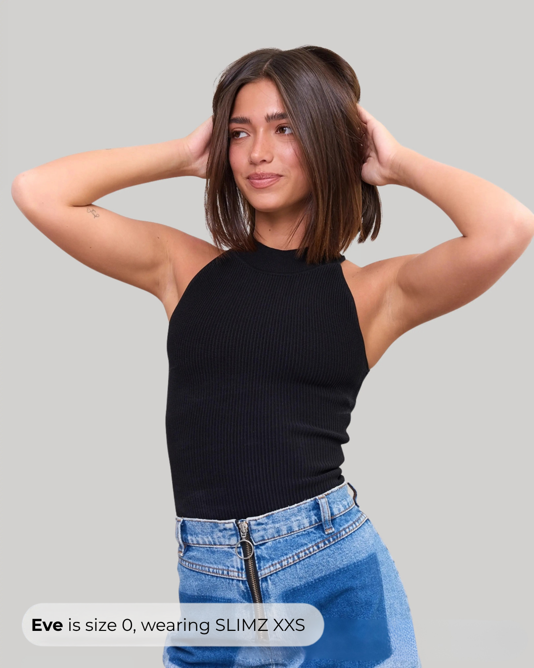 High Neck Top in Black, photo 4