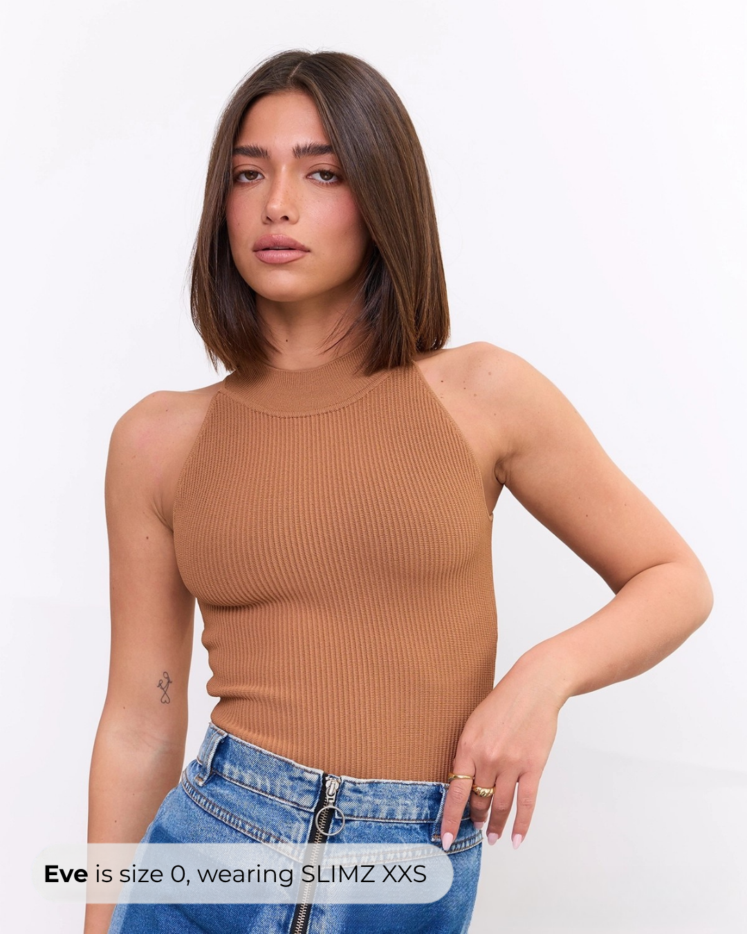 High Neck Top in Mocha, photo 4