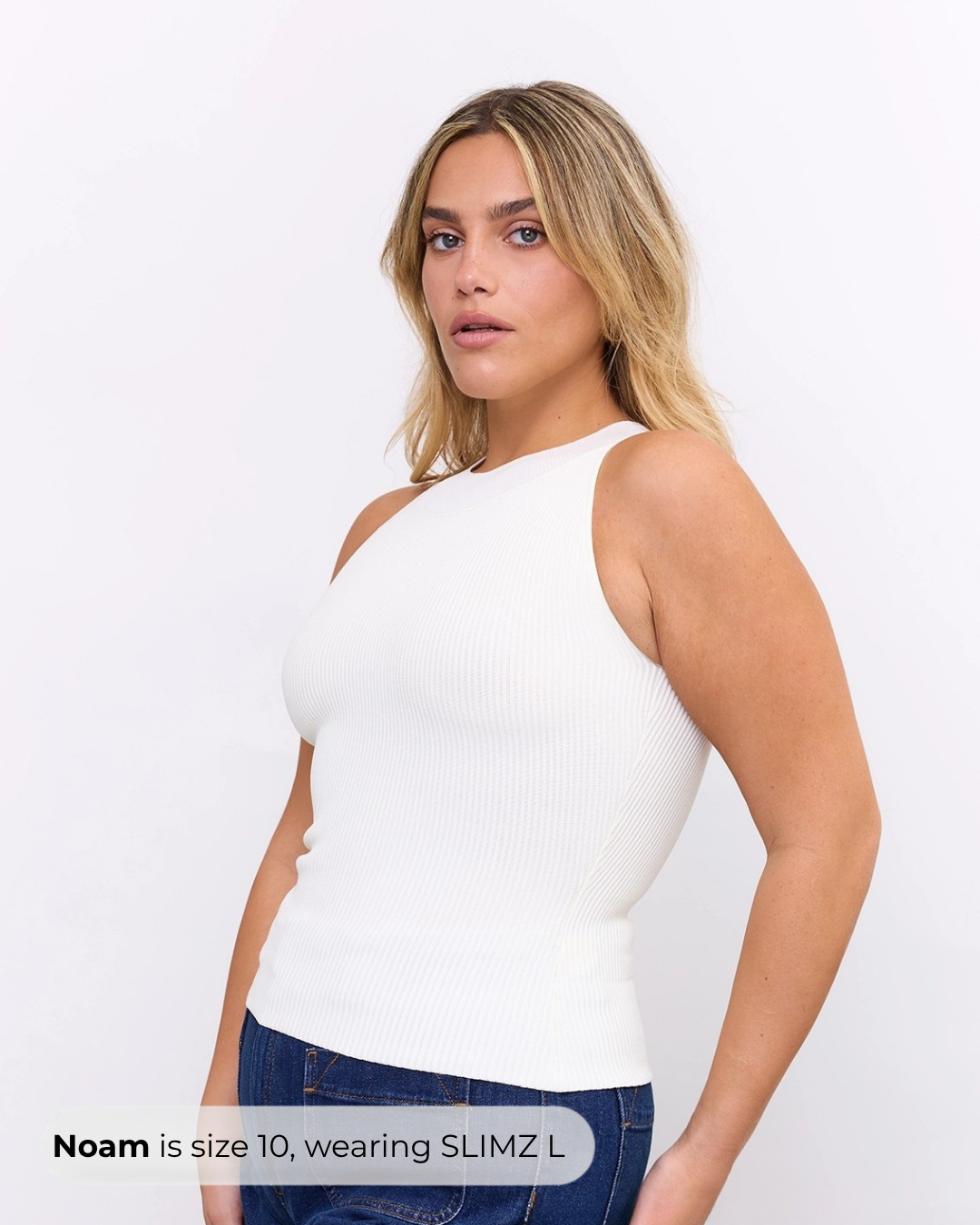 High Neck Top in Pearl, photo 13