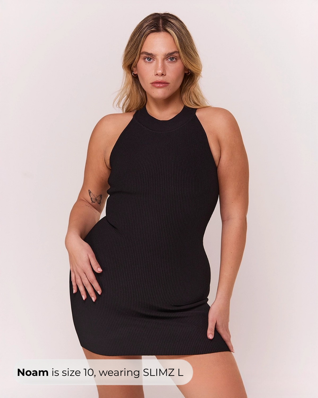 High Neck Dress in Black, photo 9