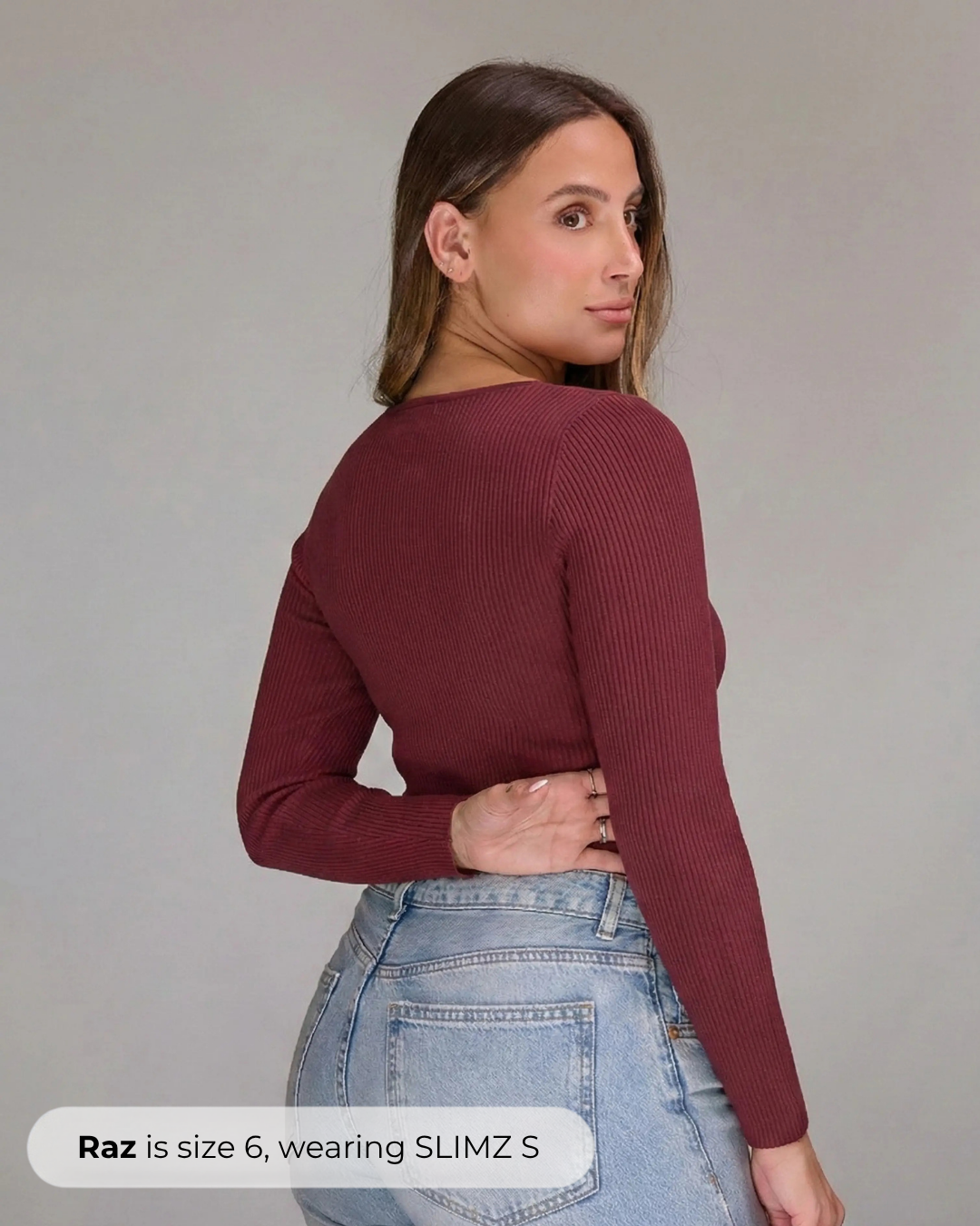 Long Sleeve Top in Burgundy, photo 4