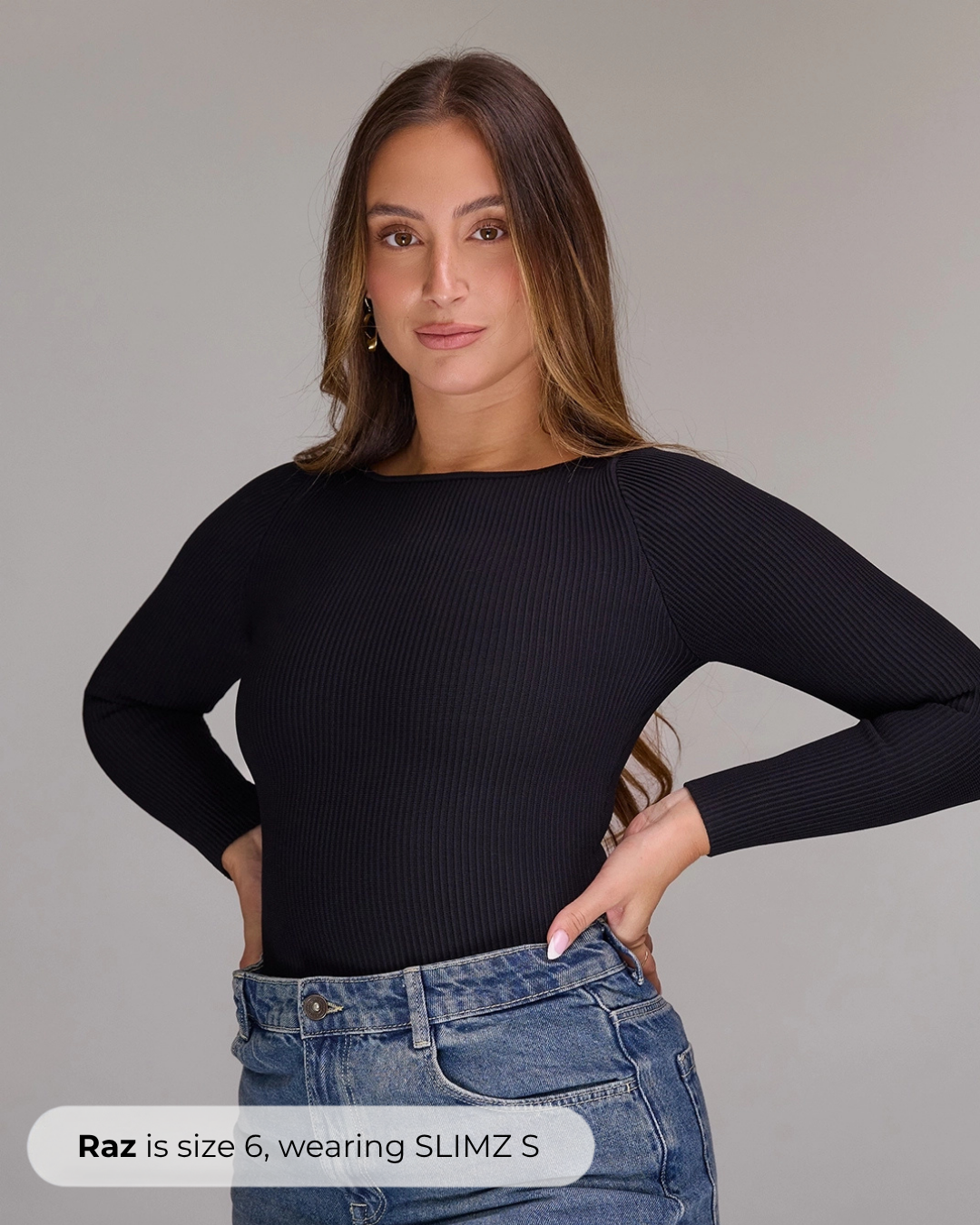 Long Sleeve Top in Black, photo 9