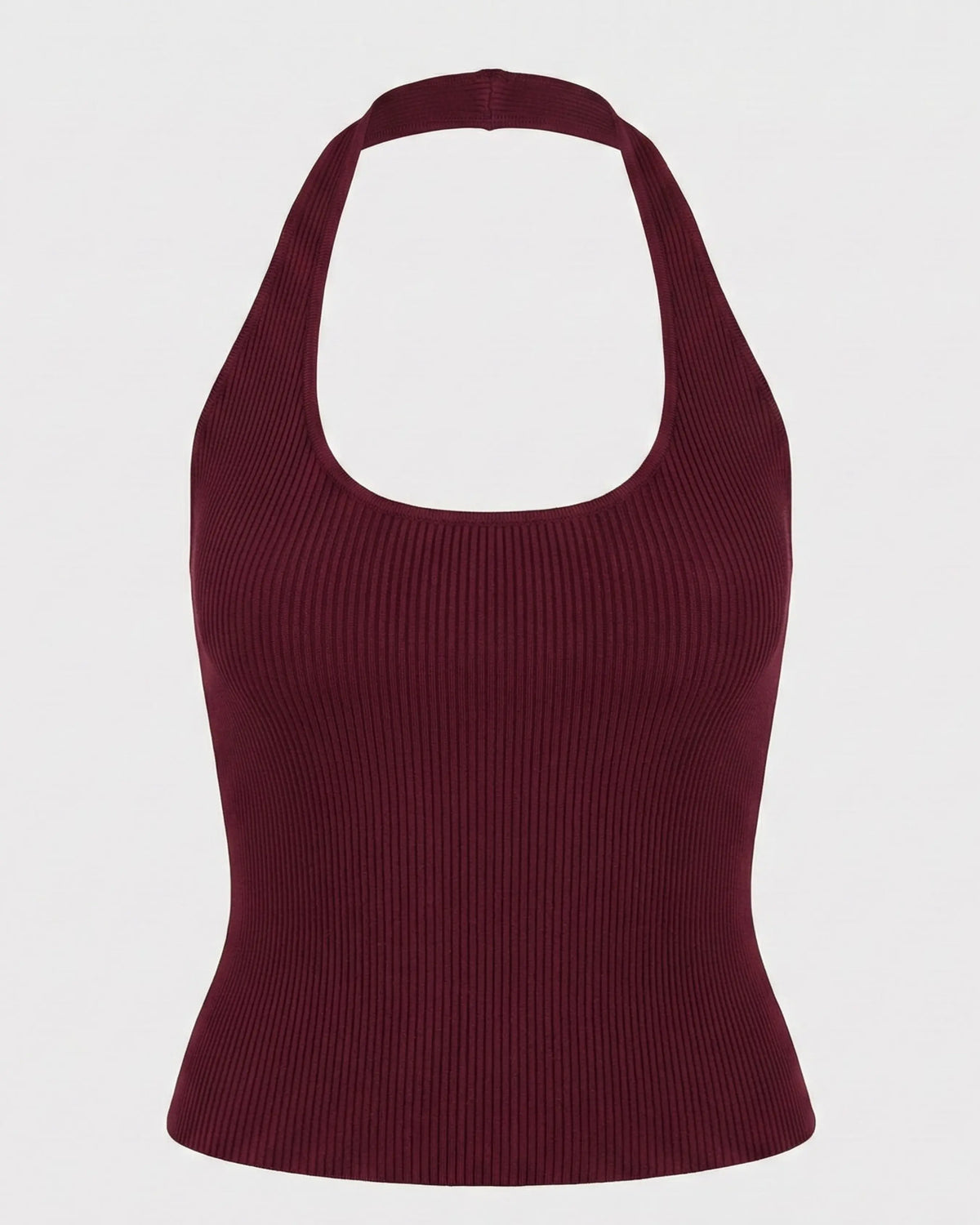 Halter Top in Burgundy, photo 2