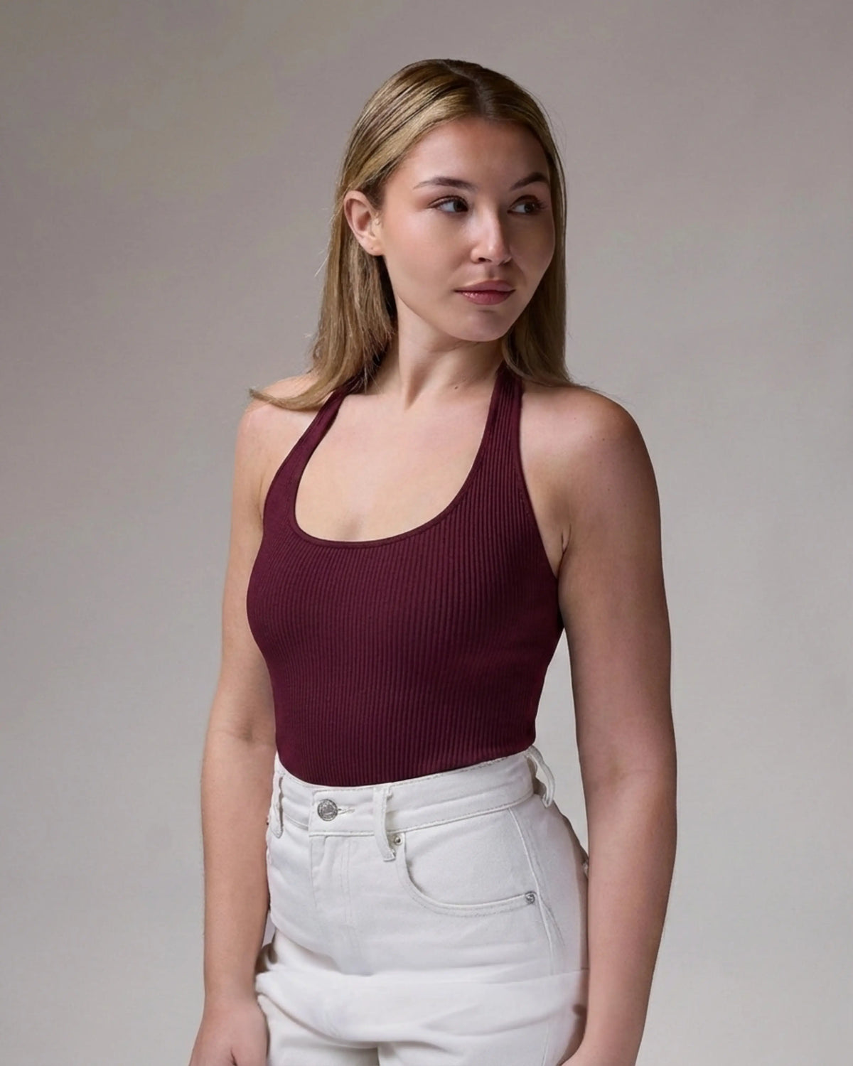 Halter Top in Burgundy