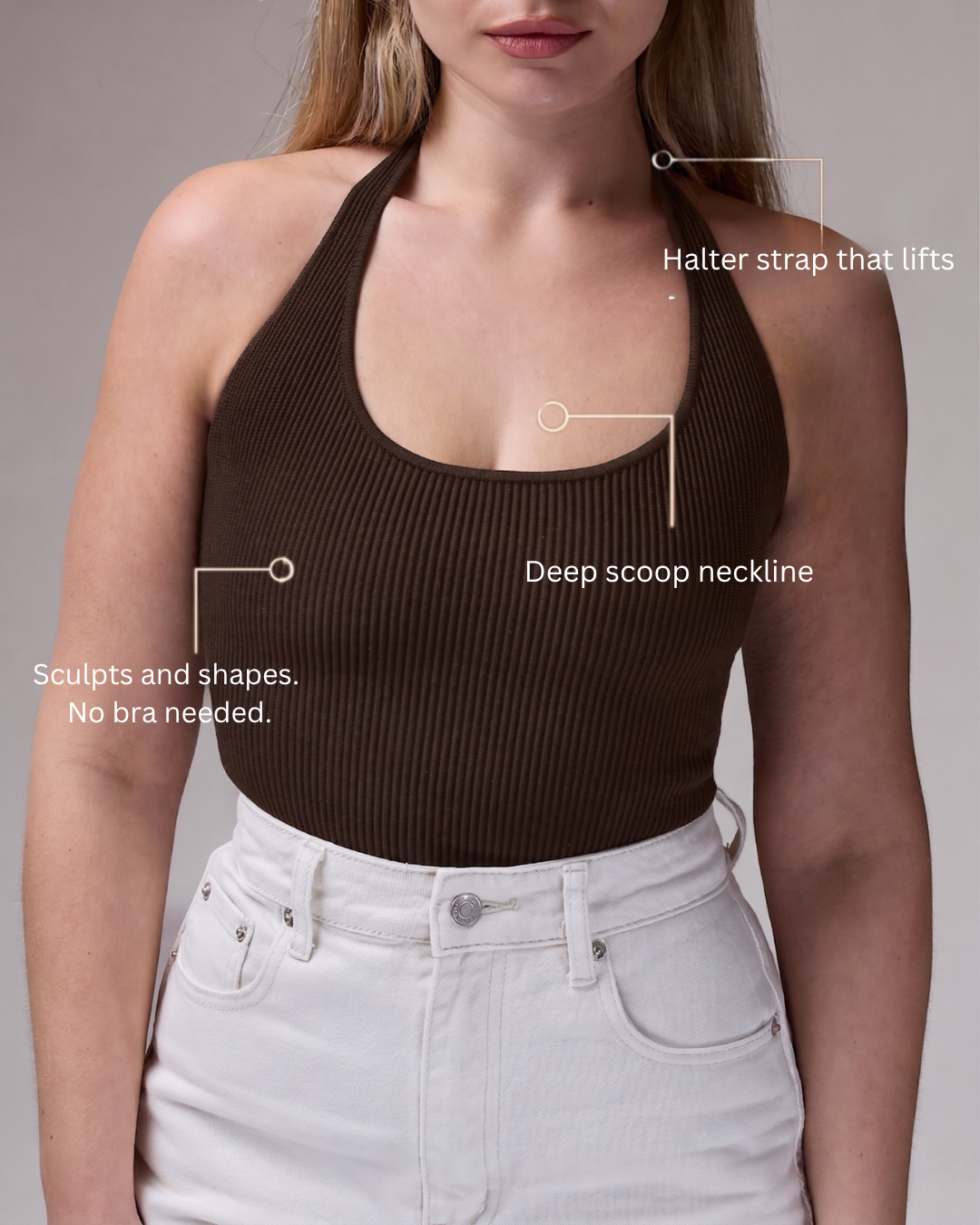 Halter Top in Espresso, photo 3