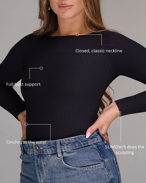 Long Sleeve Top — Black, image 3