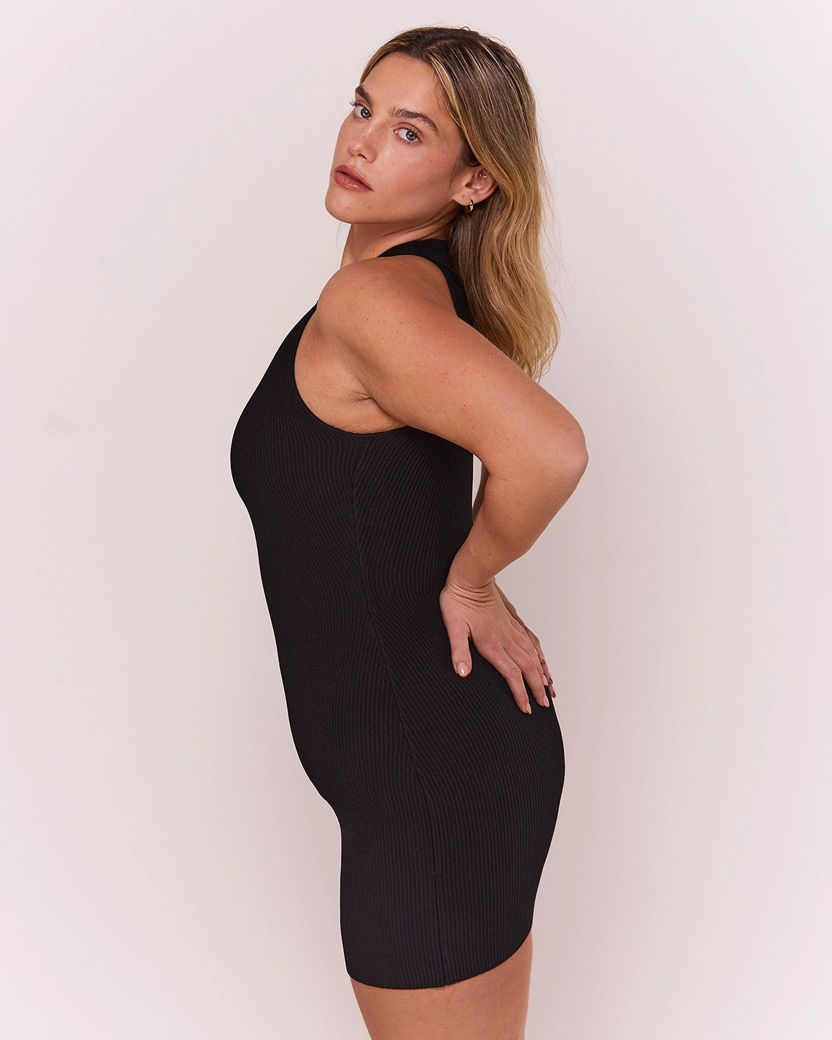 High Neck Dress in Black, photo 10