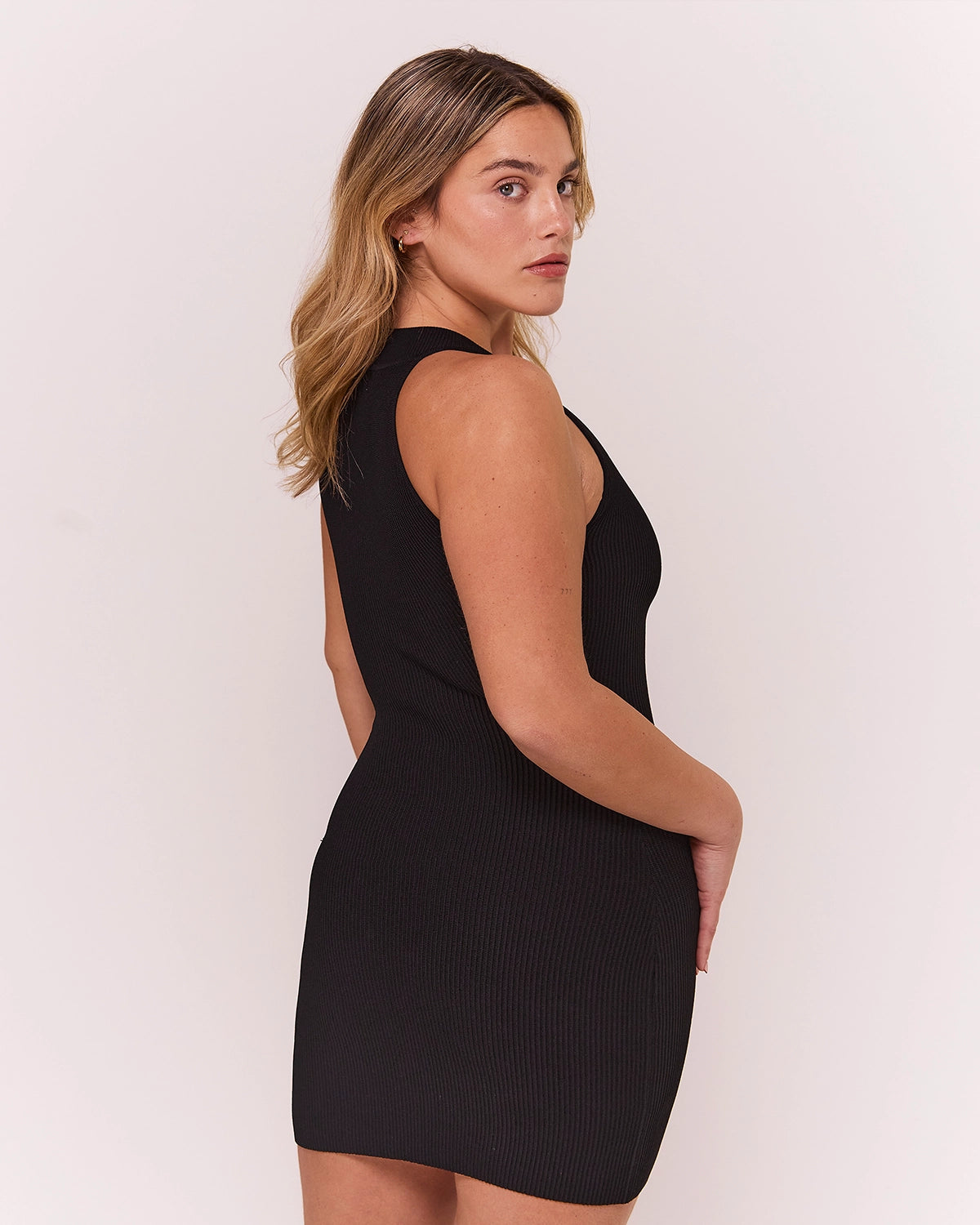 High Neck Dress in Black, photo 11