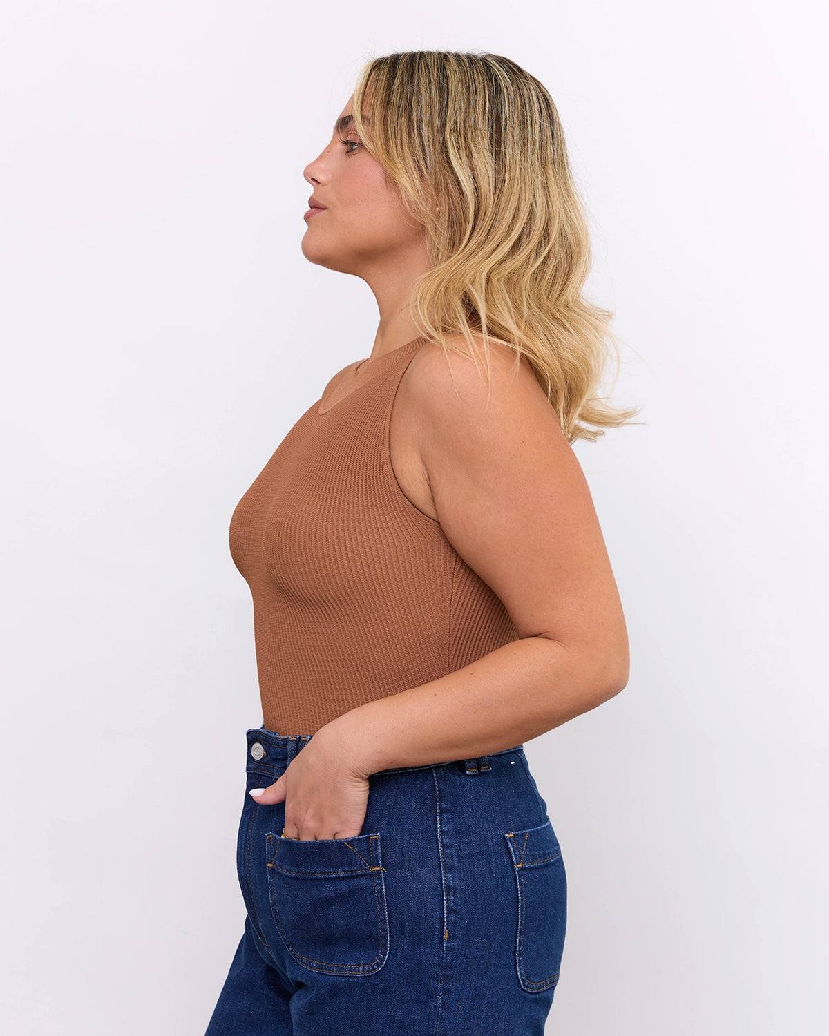 High Neck Top in Mocha, photo 14