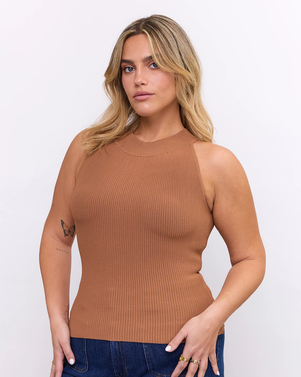 High Neck Top in Mocha, photo 12