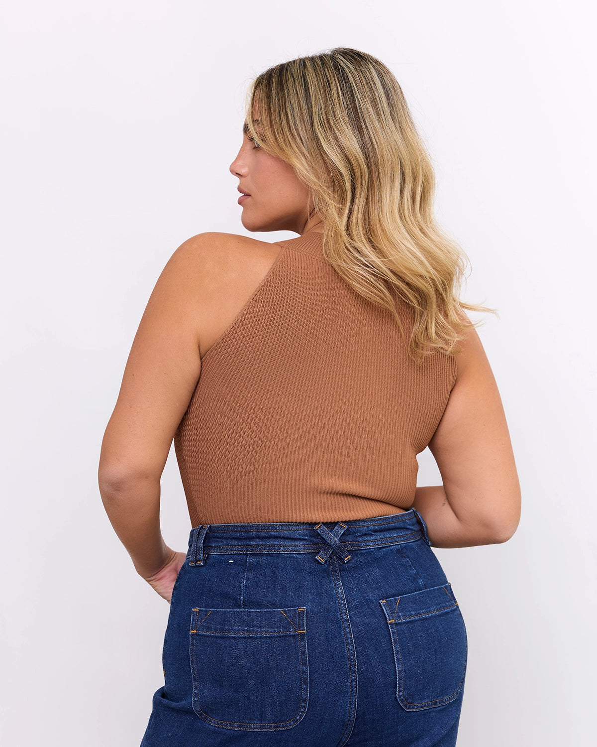 High Neck Top in Mocha, photo 15
