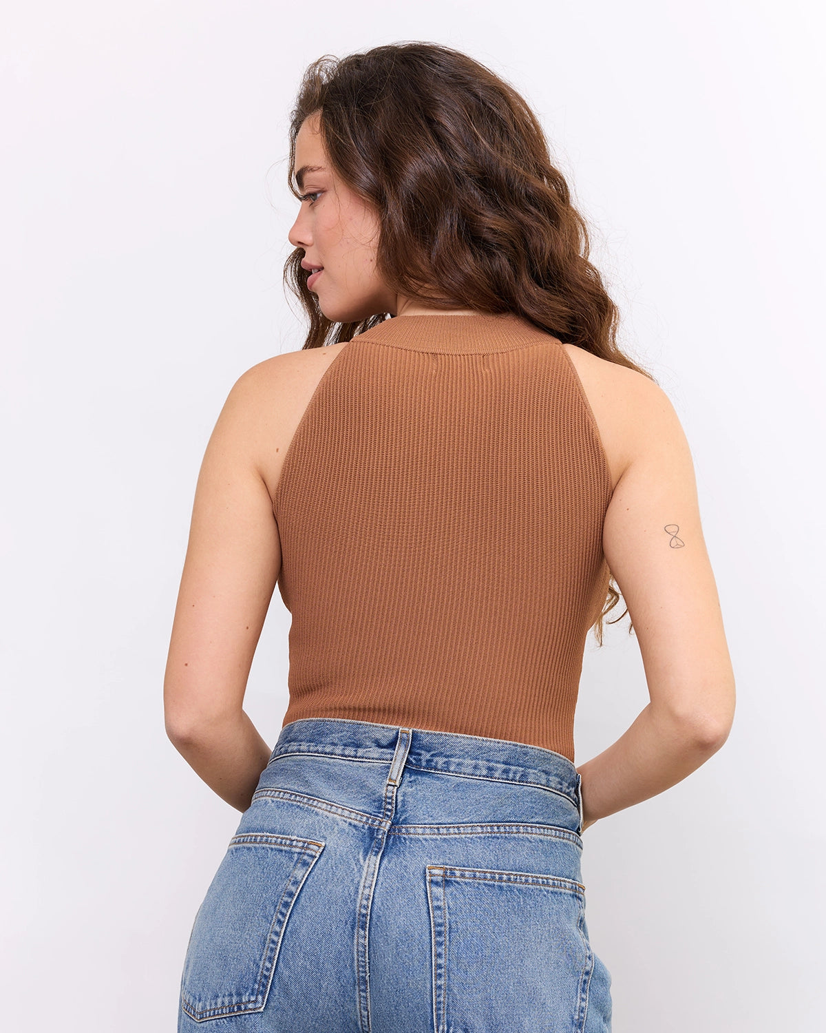 High Neck Top in Mocha, photo 11
