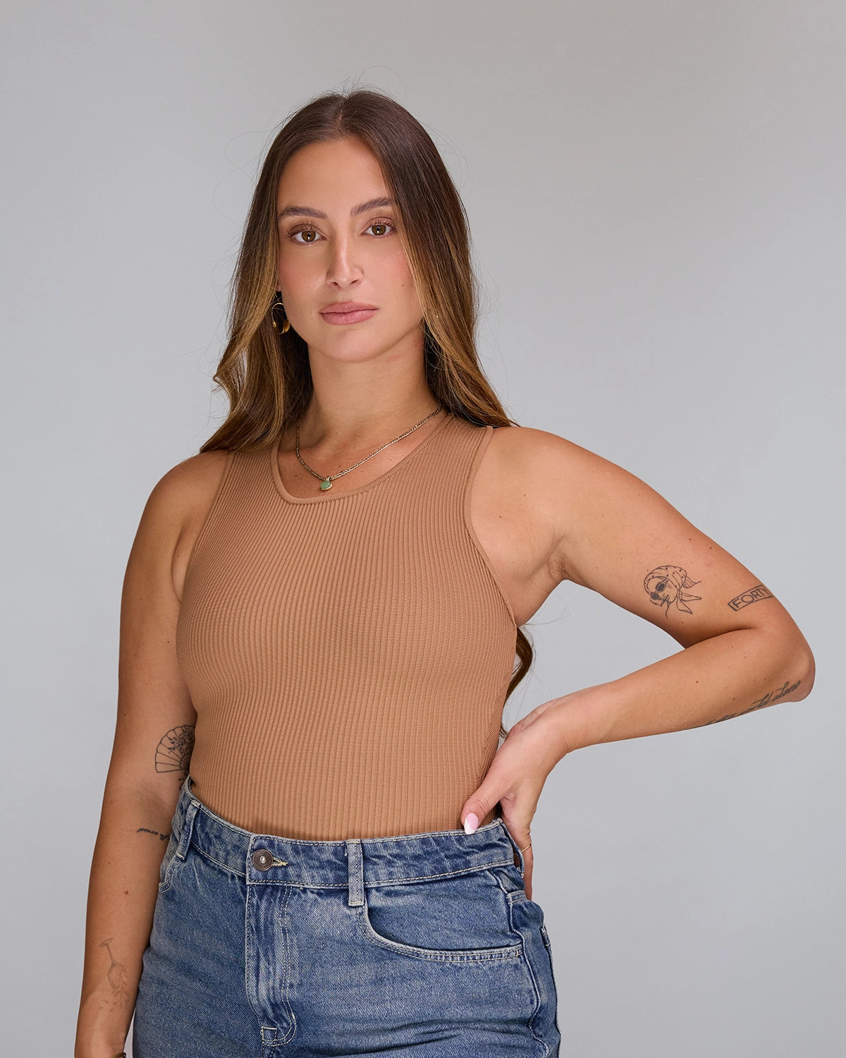 Racer Top in Mocha, photo 12
