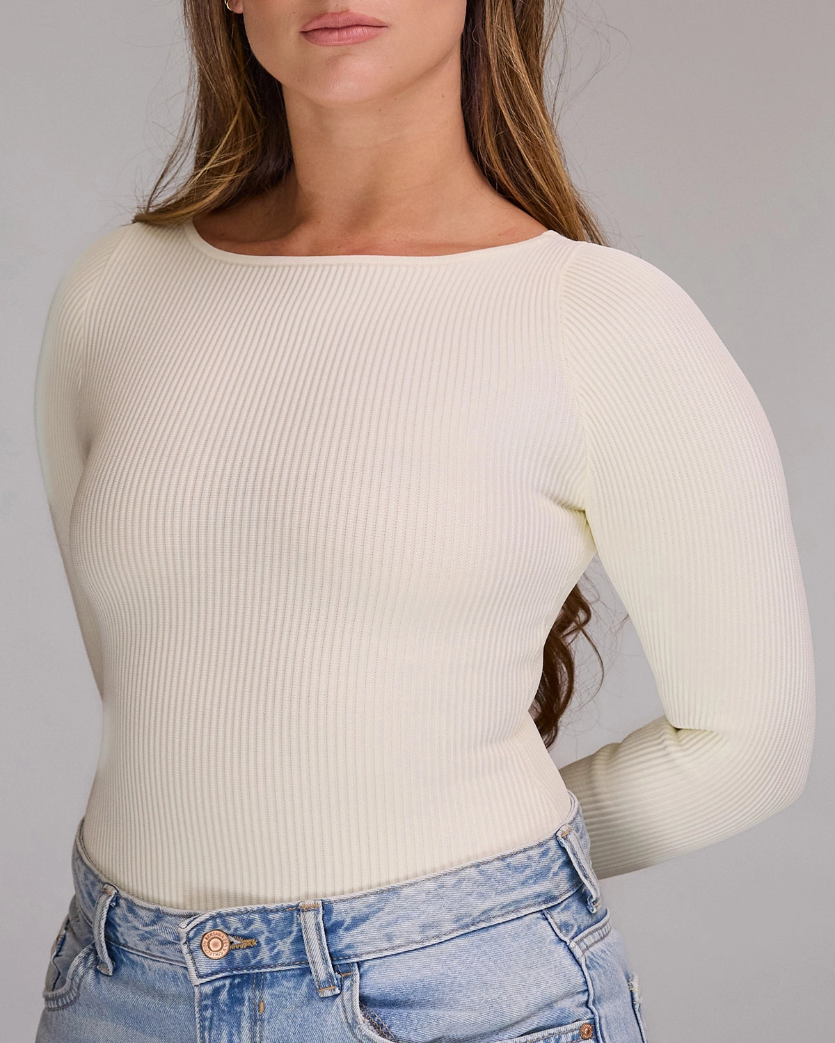 Long Sleeve Top in Pearl, photo 12