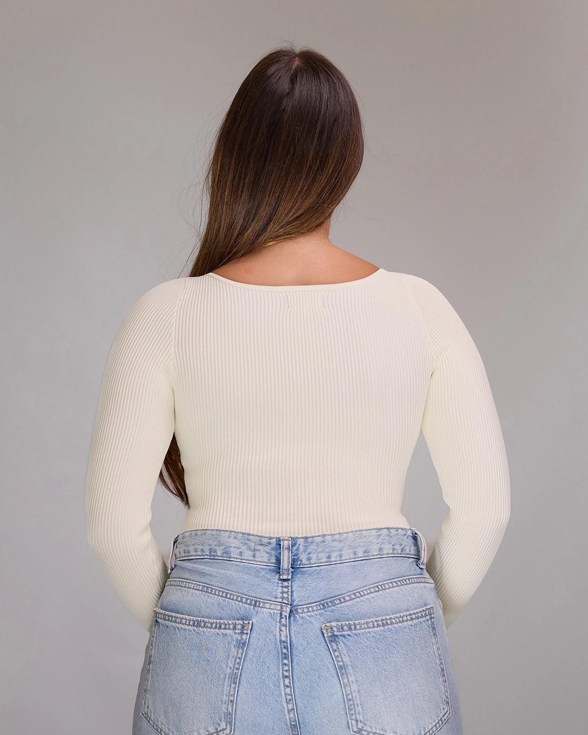 Long Sleeve Top in Pearl, photo 13