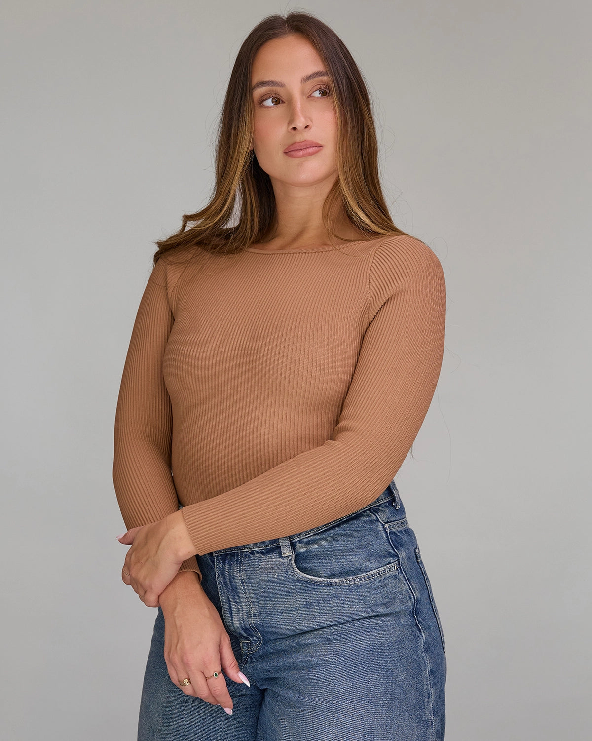Long Sleeve Top in Mocha, photo 13
