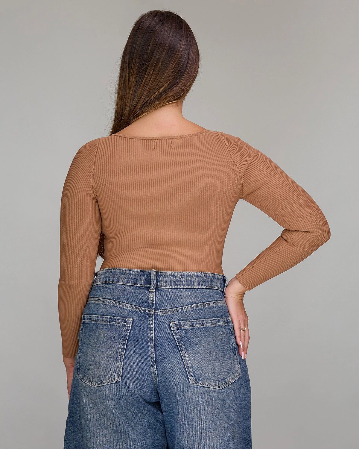 Long Sleeve Top in Mocha, photo 14
