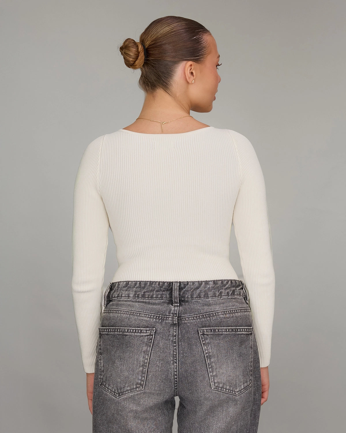 Long Sleeve Top in Pearl, photo 8