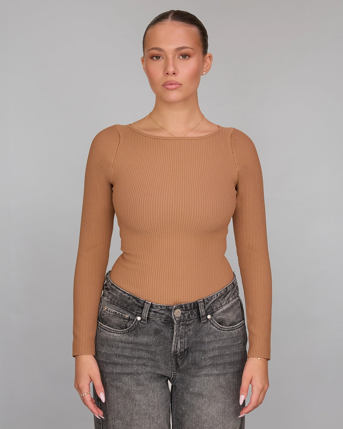 Long Sleeve Top in Mocha, photo 6