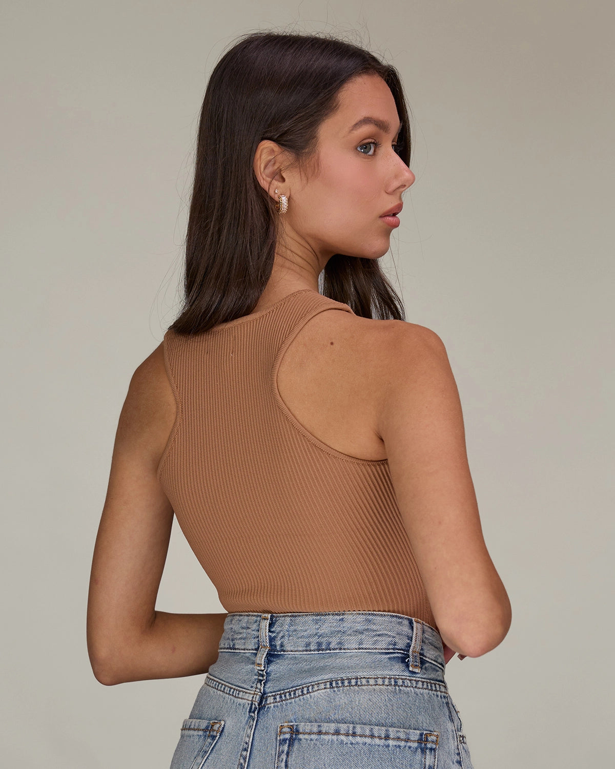 Racer Top in Mocha, photo 5