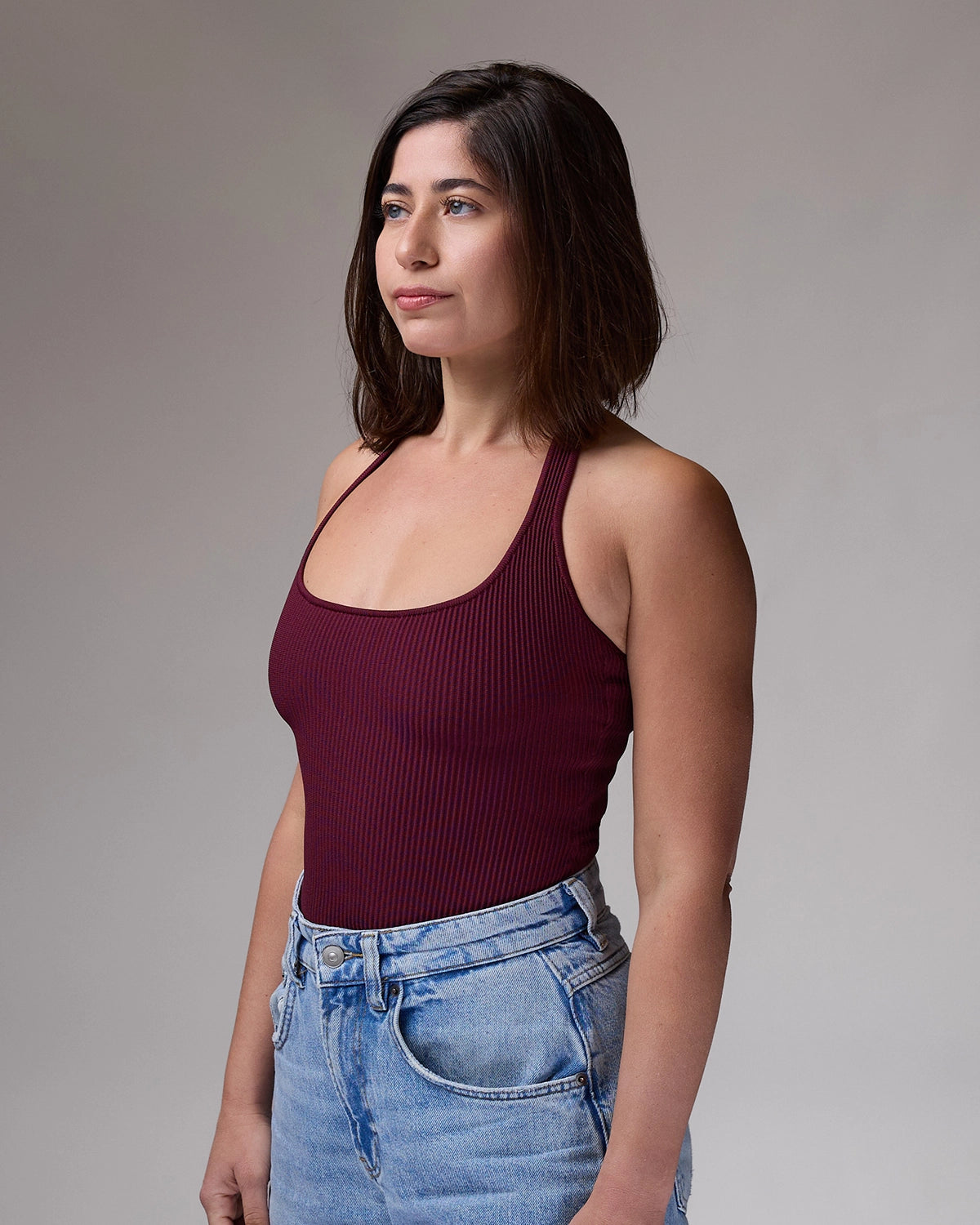 Halter Top in Burgundy, photo 9