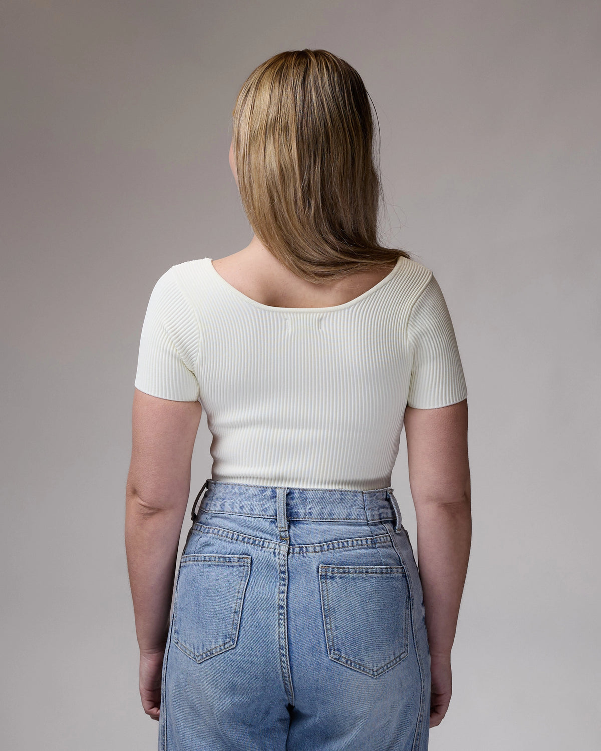 Short Sleeve Top in Pearl, photo 5