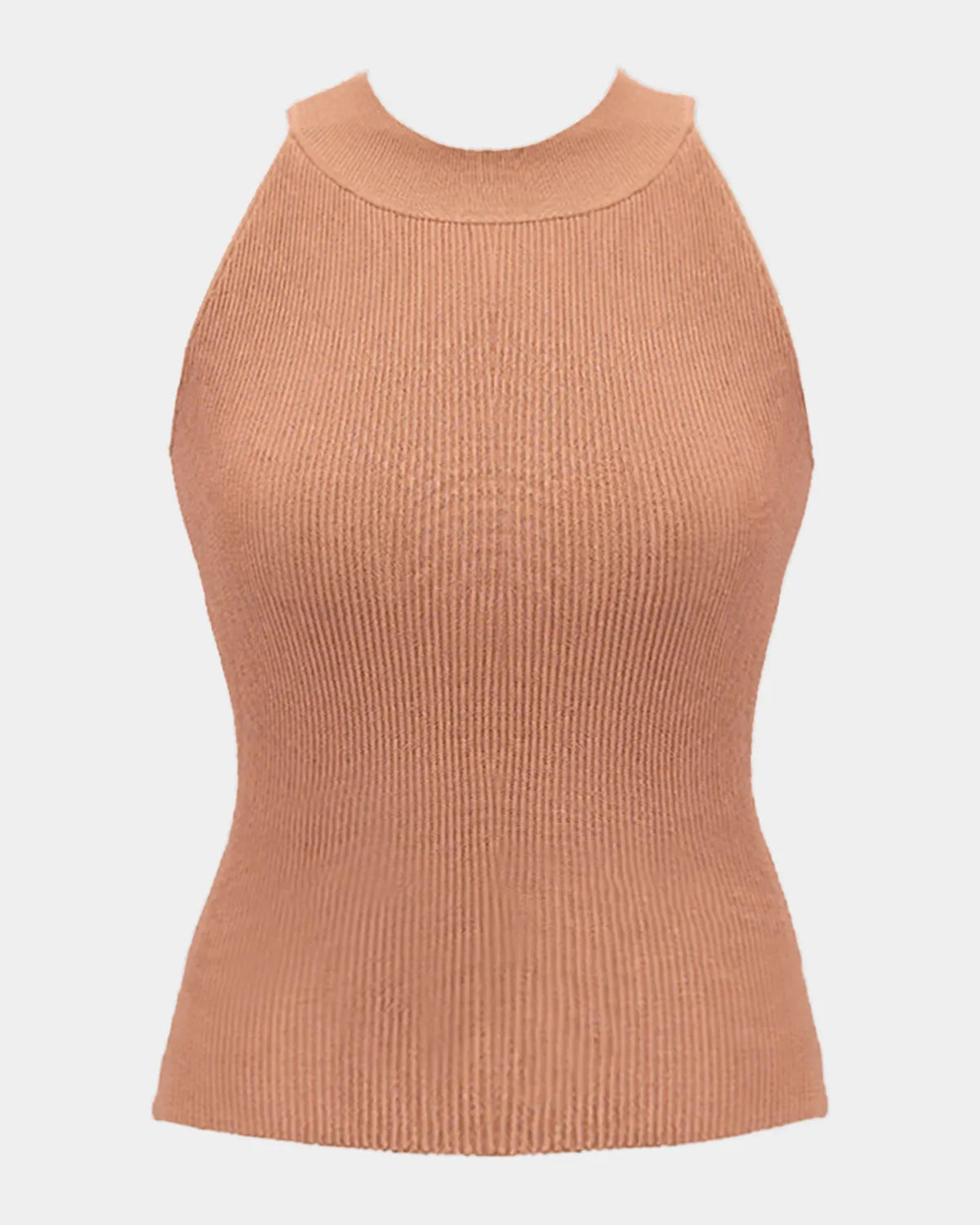 High Neck Top in Mocha, photo 2