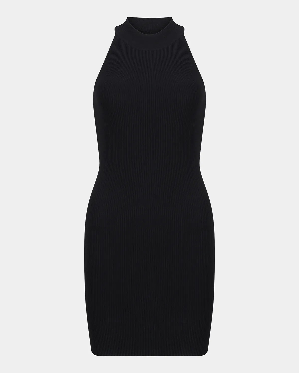 High Neck Dress in Black, photo 2