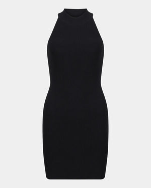 High Neck Dress — Black, image 2